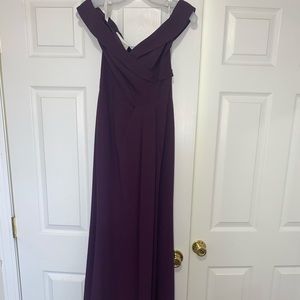 David’s Bridal Dress. Size 4. No alterations have been done. Color plum.